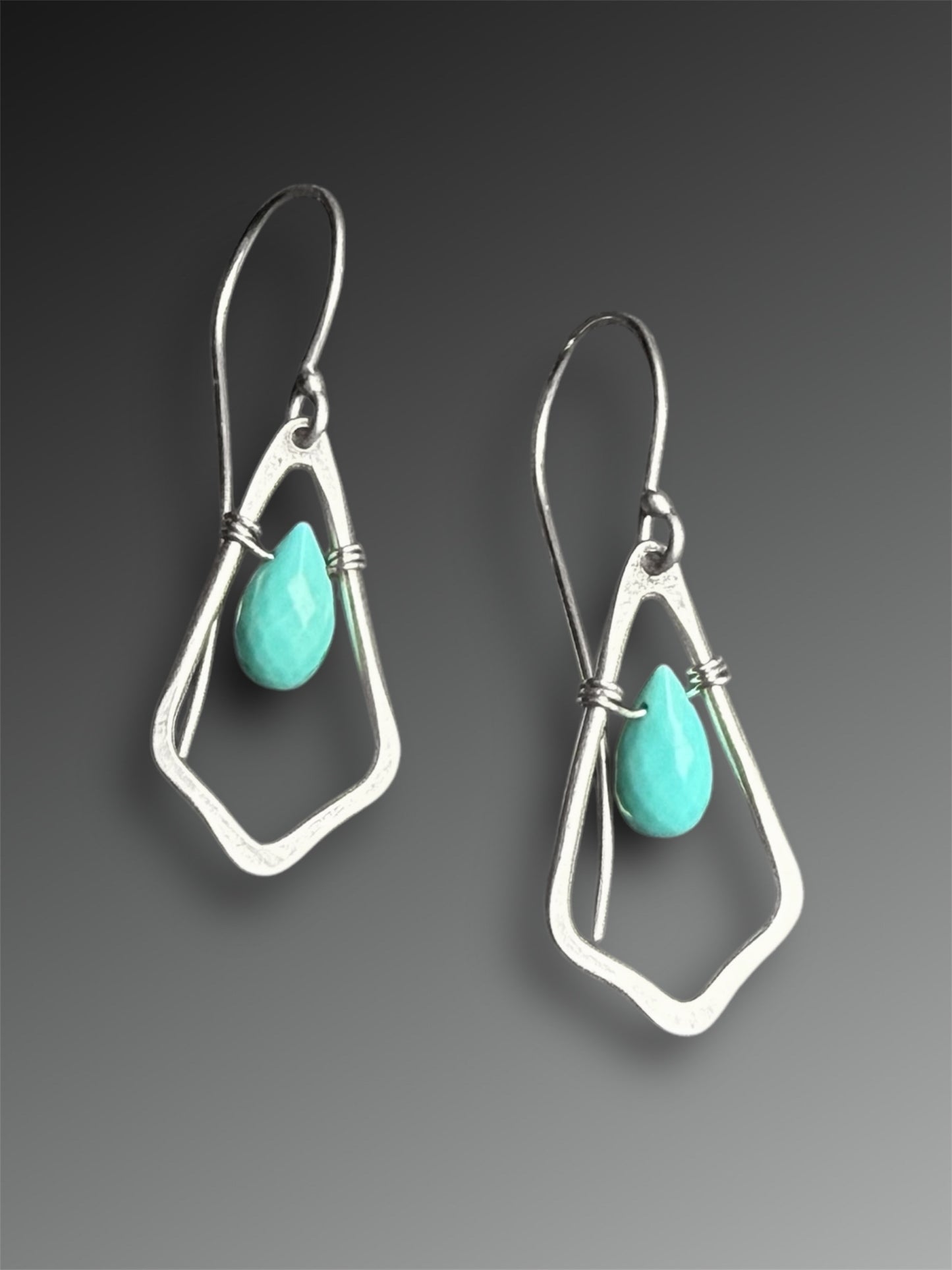 Sleeping Beauty Turquoise Earrings