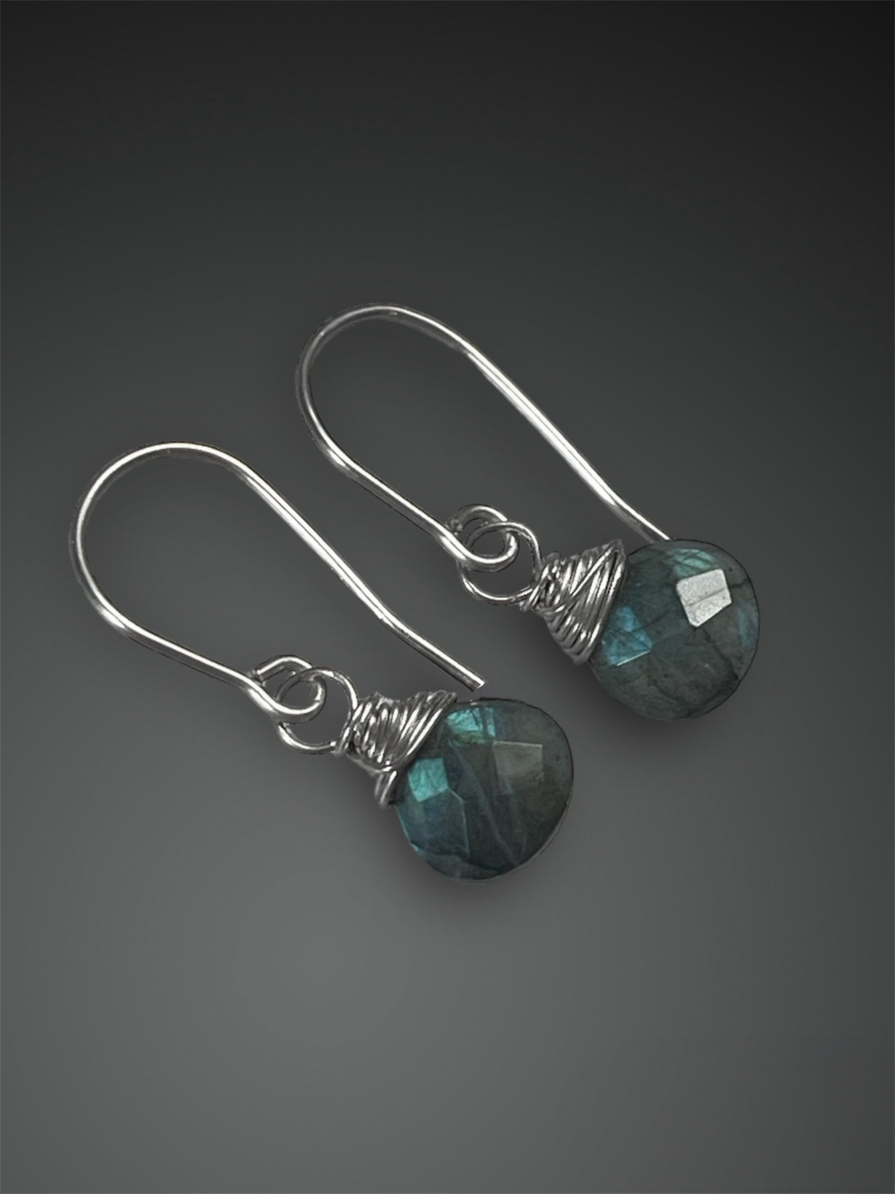 Faceted Labradorite online Sterling Silver Earrings