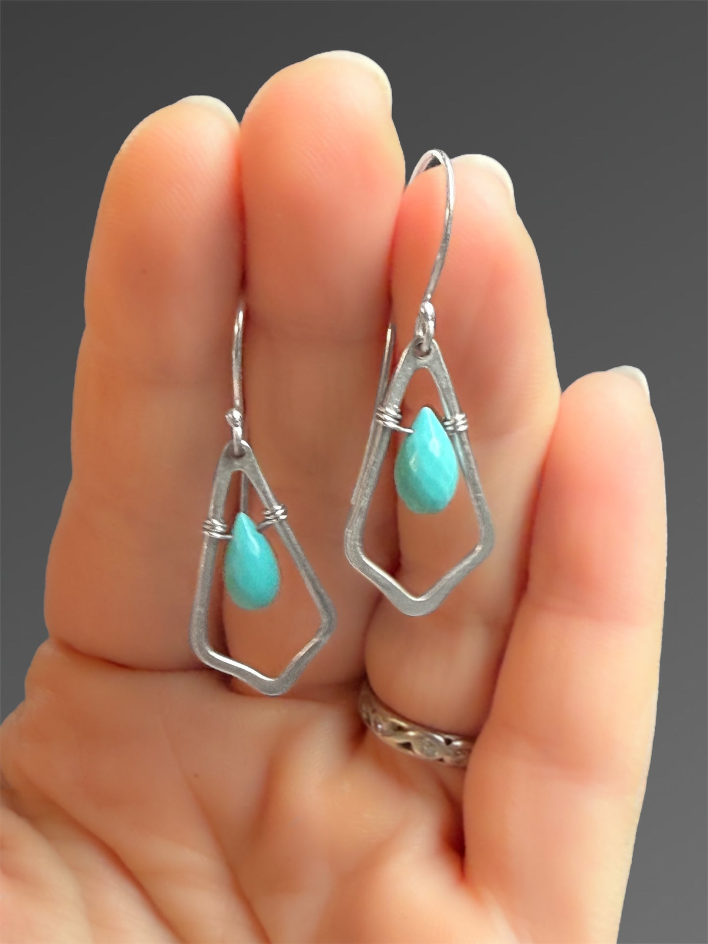 Sleeping Beauty Turquoise Earrings